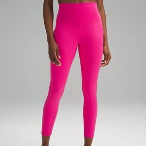 LULULEMON HOT PINK ALIGN LEGGINGS 25 LENGTH SIZE 4 BARELY WORN